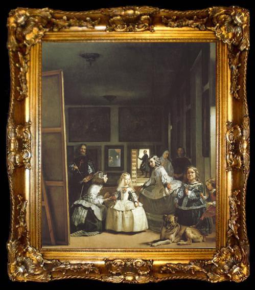 framed  Diego Velazquez Velazquez et Ia Famille royale (Les Menines) (df02), ta009-2